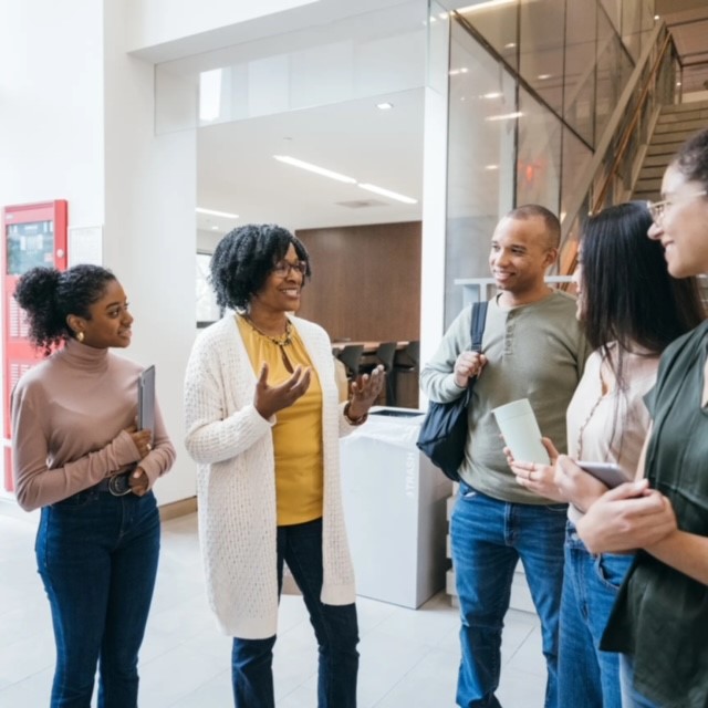 Students and Teachers in an Engaging Discussion